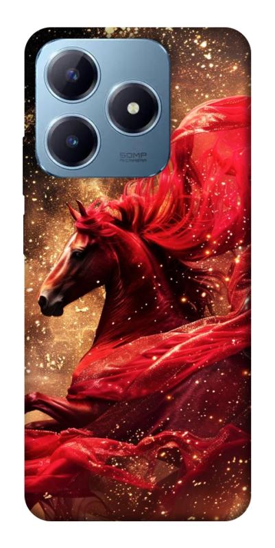 Чехол itsPrint Red sparkles Horse для Realme C63 4G, животные, купить оптом с доставкой