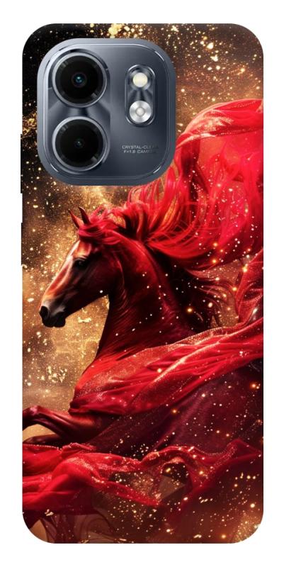 Чехол itsPrint Red sparkles Horse для Infinix Smart 9 4G / Hot 50i, животные, купить оптом с доставкой