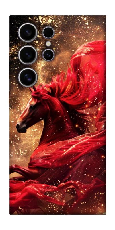 Чехол itsPrint Red sparkles Horse для Samsung Galaxy S25 Ultra, животные, купить оптом с доставкой