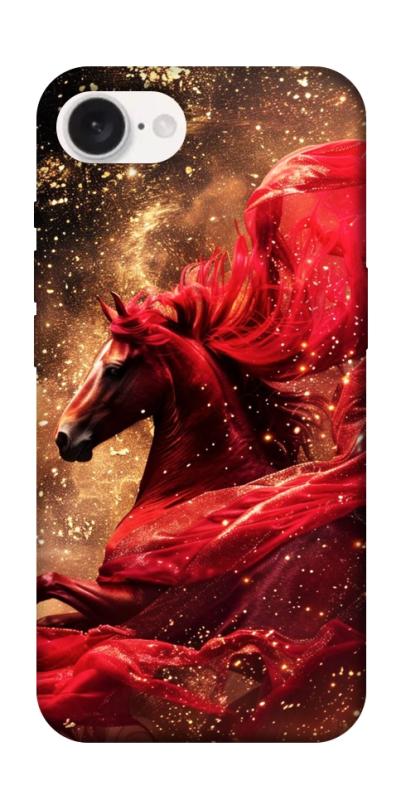 Чехол itsPrint Red sparkles Horse для Apple iPhone 16e (6.1"), животные, купить оптом с доставкой
