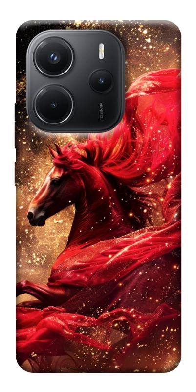 Чехол itsPrint Red sparkles Horse для Xiaomi Redmi Note 14 4G (Europe version), животные, купить оптом с доставкой