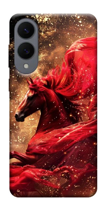 Чехол itsPrint Red sparkles Horse для Samsung Galaxy S25 Edge, животные, купить оптом с доставкой
