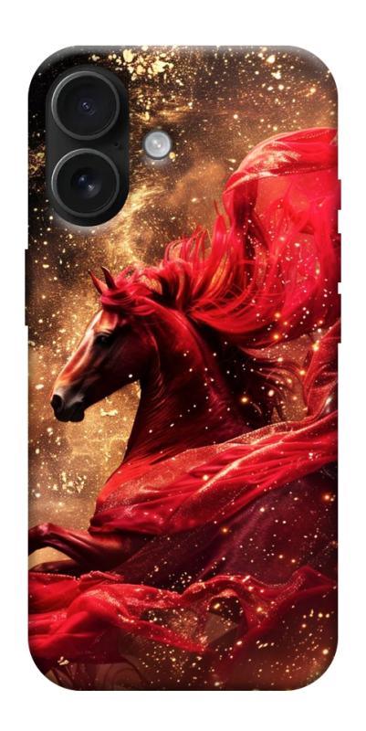 Чехол itsPrint Red sparkles Horse для Apple iPhone 17 (6.3"), животные, купить оптом с доставкой