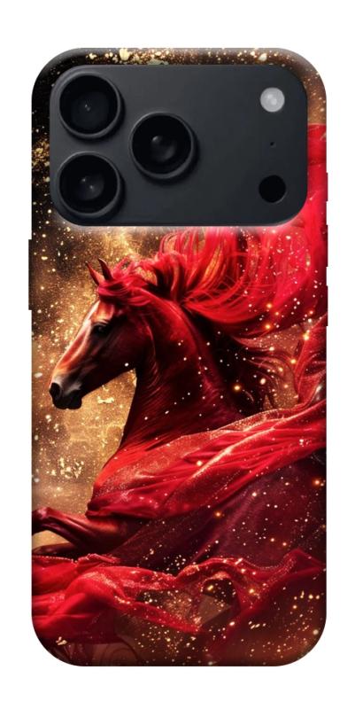 Чохол itsPrint Red sparkles Horse для Apple iPhone 17 Pro Max (6.9"), тварини, купити оптом з доставкою