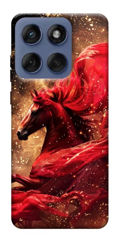 Чехол itsPrint Red sparkles Horse для Motorola Edge 60 Fusion, животные, купить оптом с доставкой