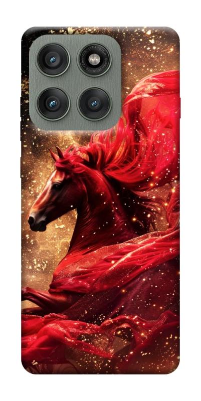 Чехол itsPrint Red sparkles Horse для Motorola Edge 60 Pro, животные, купить оптом с доставкой