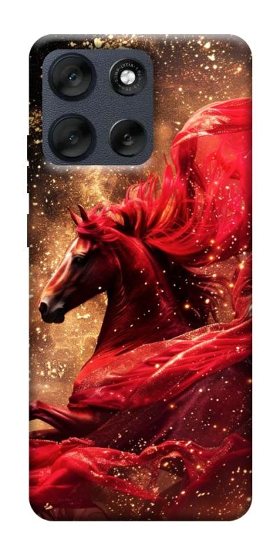 Чехол itsPrint Red sparkles Horse для Motorola Moto G56 5G, животные, купить оптом с доставкой