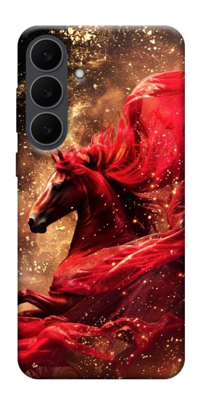 Чехол itsPrint Red sparkles Horse для Samsung Galaxy S25 FE, животные, купить оптом с доставкой