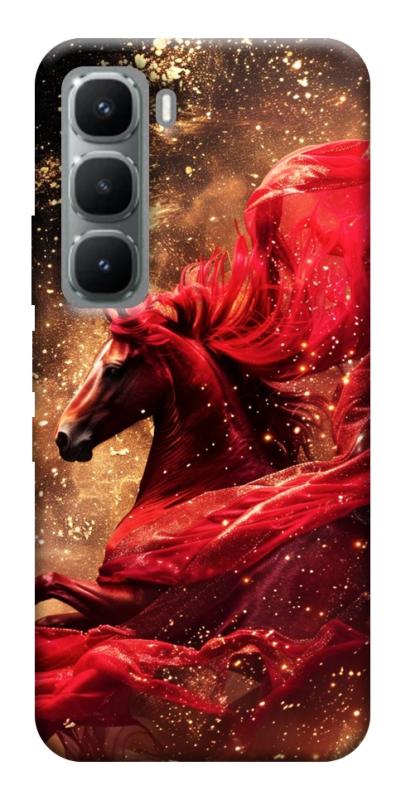 Чехол itsPrint Red sparkles Horse для Infinix Hot 60 Pro, животные, купить оптом с доставкой