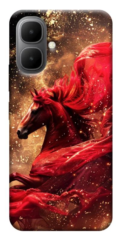 Чехол itsPrint Red sparkles Horse для Infinix Smart 10, животные, купить оптом с доставкой