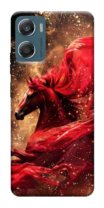 Чехол itsPrint Red sparkles Horse для Motorola Moto G06, животные, купить оптом с доставкой