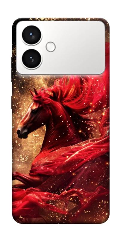 Чехол itsPrint Red sparkles Horse для Samsung Galaxy S26+, животные, купить оптом с доставкой