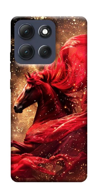 Чехол itsPrint Red sparkles Horse для Motorola Moto G86 Power, животные, купить оптом с доставкой