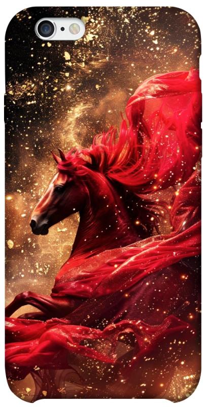 Чехол itsPrint Red sparkles Horse для Apple iPhone 6/6s (4.7"), животные, купить оптом с доставкой