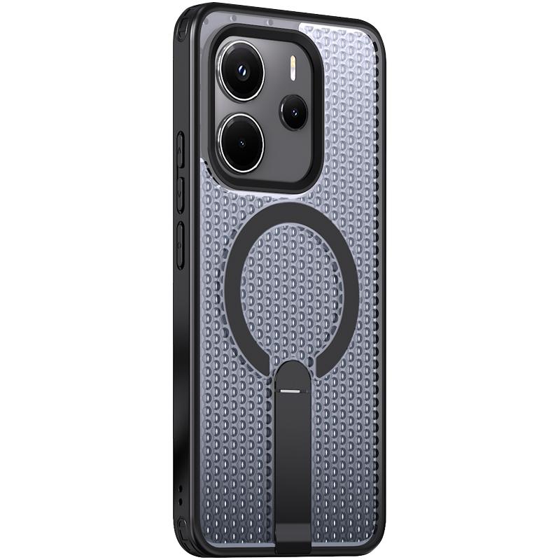 Чехол TPU Breeze with MagSafe stand для Xiaomi Redmi Note 14 4G (Europe version) на картинке №2