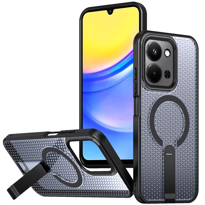 Чехол TPU Breeze with MagSafe stand для Xiaomi Redmi 15C (EU) на картинке №1