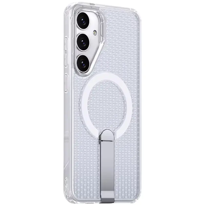 Чехол TPU Breeze with Magnetic Fit stand для Samsung Galaxy S26 / S26 Pro, Transparent 1, TPU+PC, купить оптом с доставкой