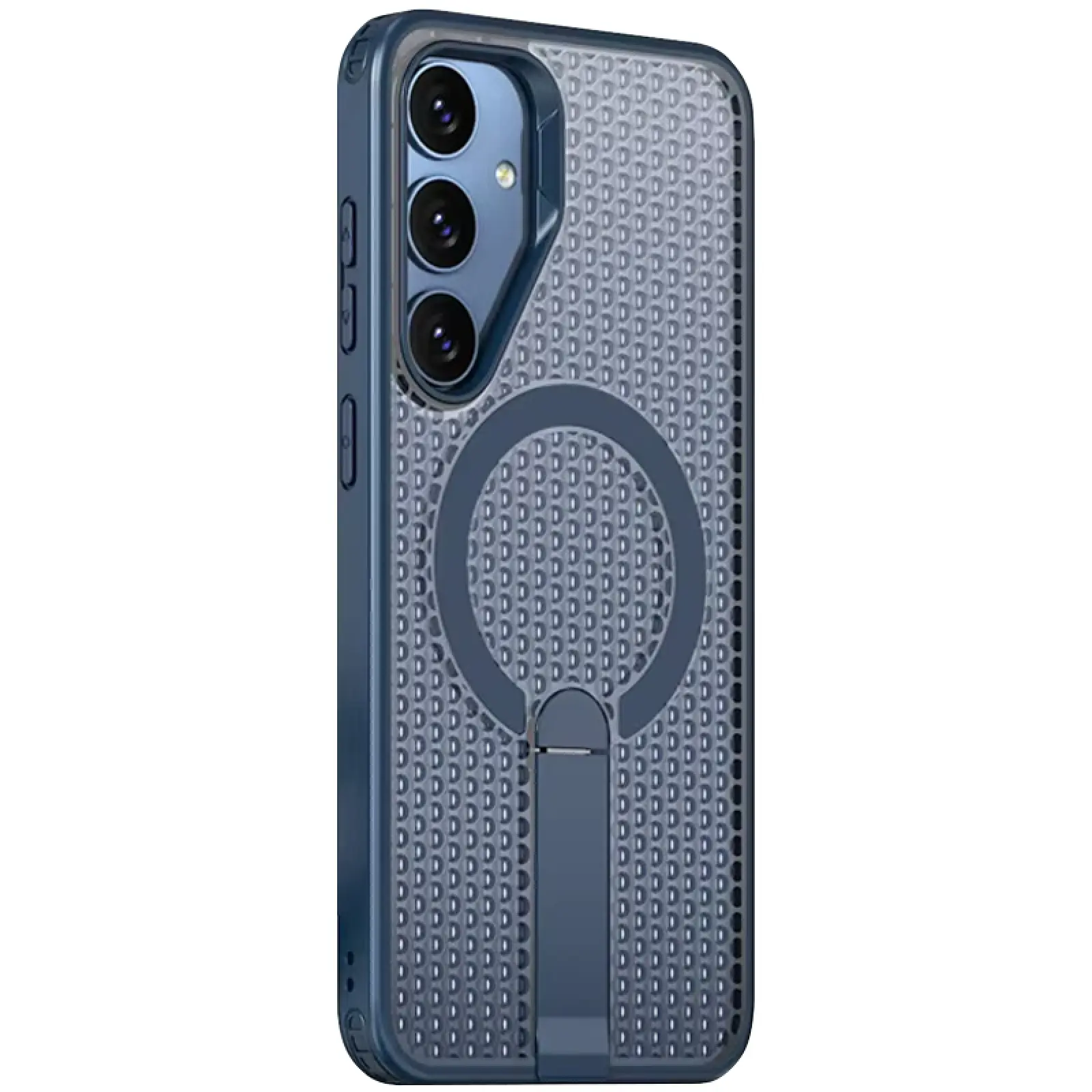 Чехол TPU Breeze with Magnetic Fit stand для Samsung Galaxy S26+, Blue 1, TPU+PC, купить оптом с доставкой