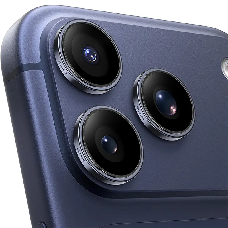 Защитное стекло BlueO Sapphire на камеру для Apple iPhone 17 Pro / 17 Pro Max, Темно-синий / Dark Blue 1, Закаленное стекло, купить оптом с доставкой