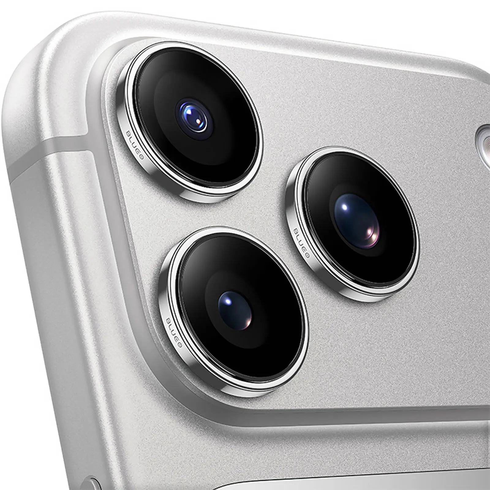 Защитное стекло BlueO Sapphire на камеру для Apple iPhone 17 Pro / 17 Pro Max, Серебряный / Silver 1, Закаленное стекло, купить оптом с доставкой