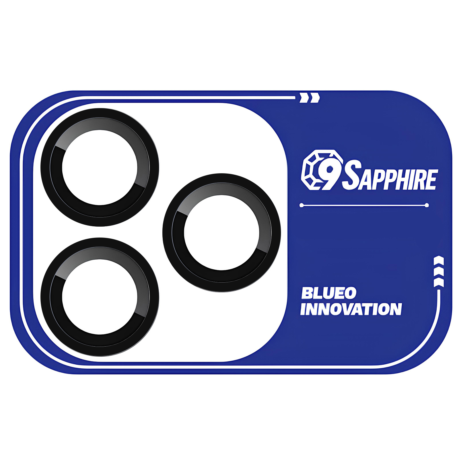 Защитное стекло BlueO Sapphire на камеру для Apple iPhone 18 Pro / 18 Pro Max, Черный / Black, Закаленное стекло, купить оптом с доставкой