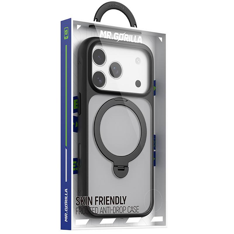 TPU+PC чехол Blueo Skin Friendly 360 Rotatable Stand with MagSafe для Apple iPhone 17 Pro (6.3) на картинке №2