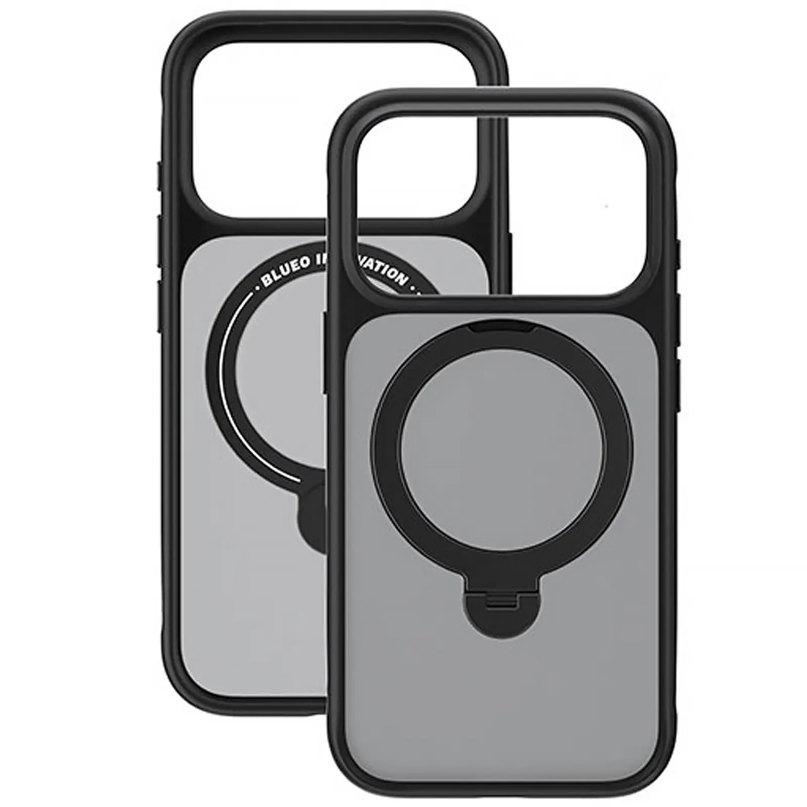 TPU+PC чехол Blueo Skin Friendly 360 Rotatable Stand with MagSafe для Apple iPhone 17 Pro (6.3"), Black 2, TPU+PC, купить оптом с доставкой