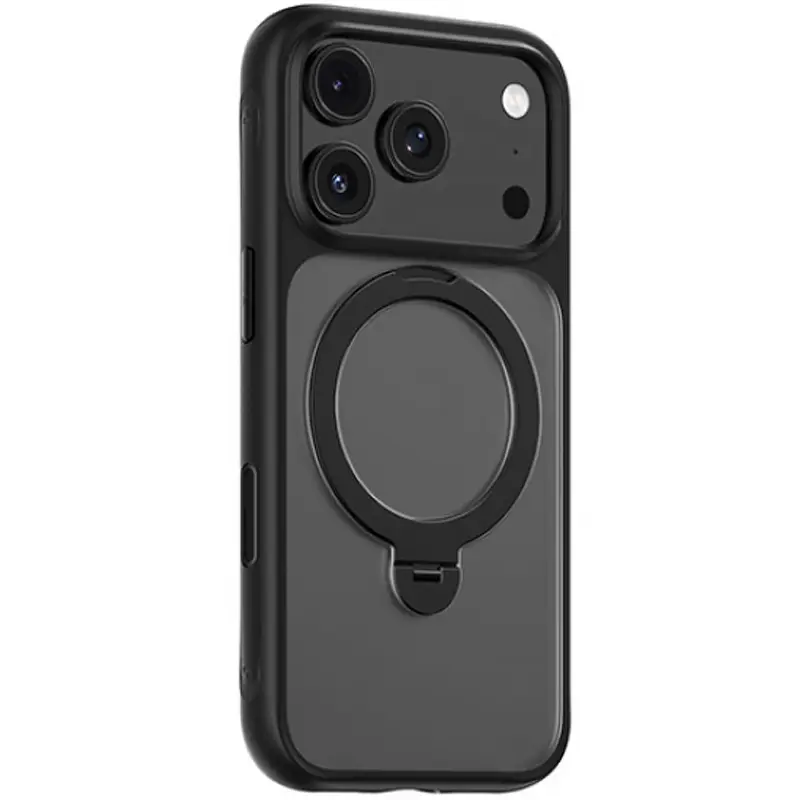 TPU+PC чехол Blueo Skin Friendly 360 Rotatable Stand with MagSafe для Apple iPhone 17 Pro Max (6.9"), Black, TPU+PC, купить оптом с доставкой