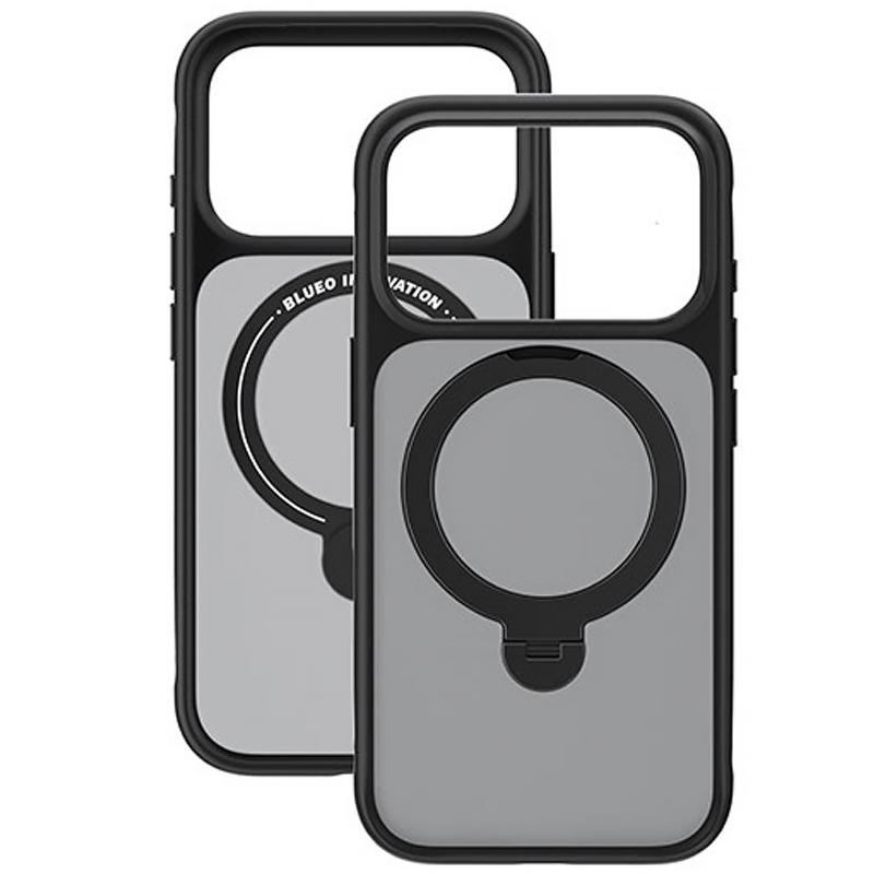TPU+PC чехол Blueo Skin Friendly 360 Rotatable Stand with MagSafe для Apple iPhone 17 Pro Max (6.9) на картинке №3