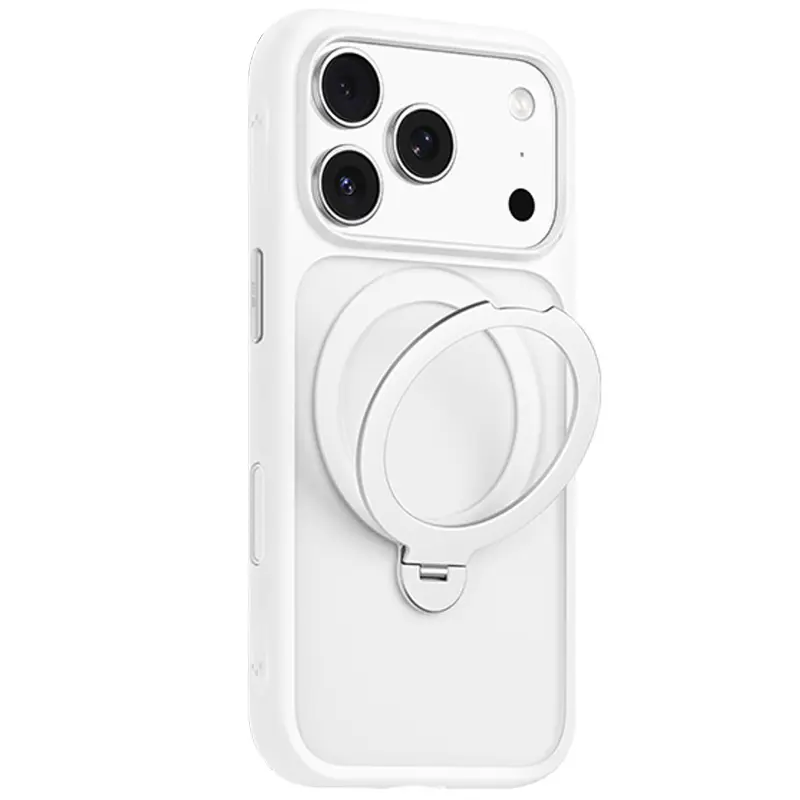 TPU+PC чехол Blueo Skin Friendly 360 Rotatable Stand with MagSafe для Apple iPhone 17 Pro Max (6.9"), White, TPU+PC, купить оптом с доставкой