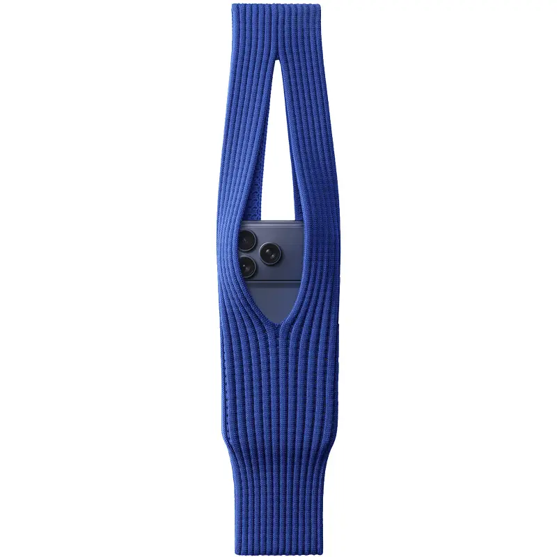 Вязаная сумка Pleated Pocket для iPhone (Size L), Blue, купить оптом с доставкой