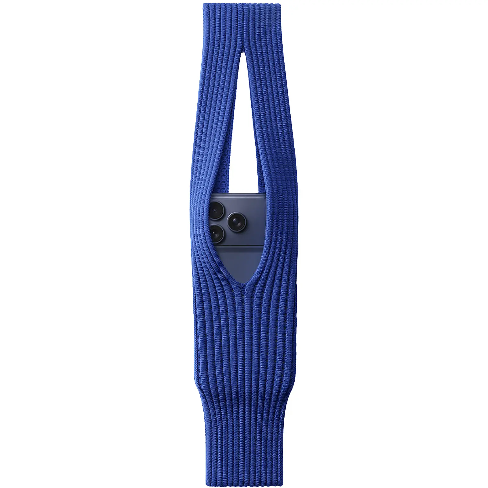 Вязаная сумка Pleated Pocket для iPhone (Size L), Blue, купить оптом с доставкой