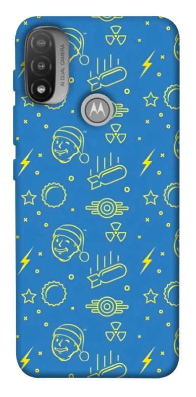 Чехол itsPrint Fallout pattern для Motorola Moto E20, игры, купить оптом с доставкой