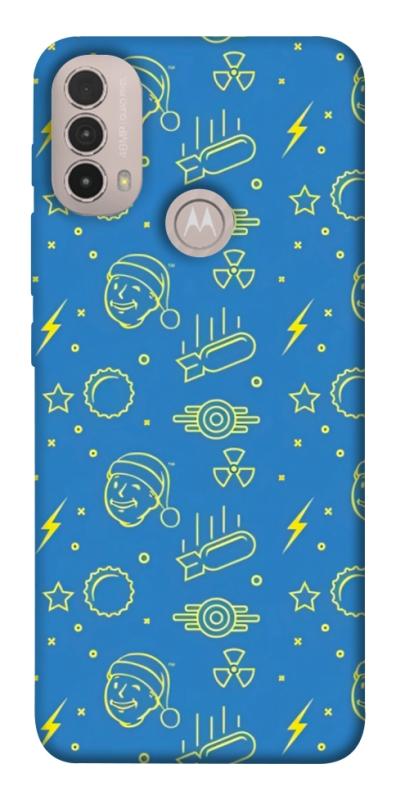 Чехол itsPrint Fallout pattern для Motorola Moto E40, игры, купить оптом с доставкой