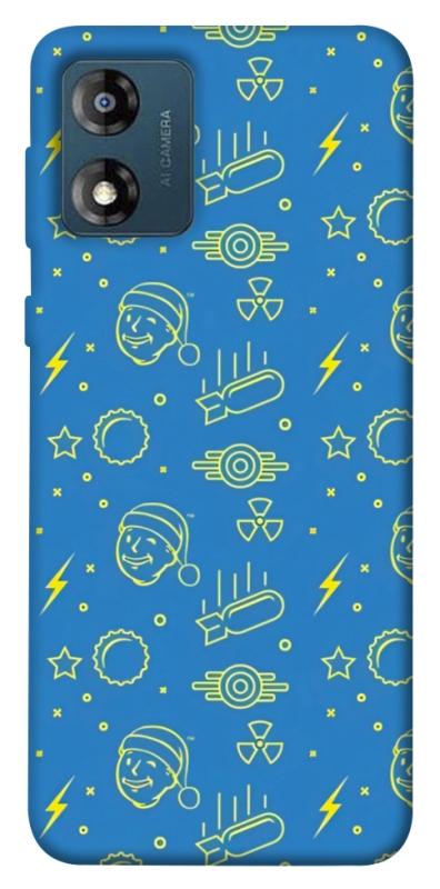 Чехол itsPrint Fallout pattern для Motorola Moto E13, игры, купить оптом с доставкой