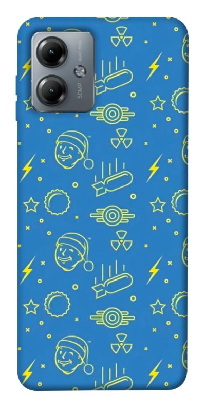 Чехол itsPrint Fallout pattern для Motorola Moto G14, игры, купить оптом с доставкой