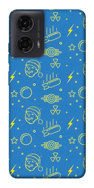 Чехол itsPrint Fallout pattern для Motorola Moto G24, игры, купить оптом с доставкой