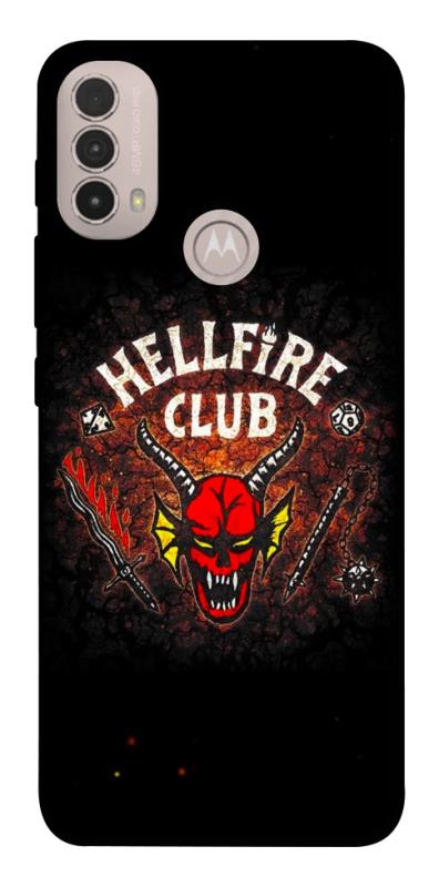 Чехол itsPrint Hellfire club для Motorola Moto E40, хоррор, купить оптом с доставкой