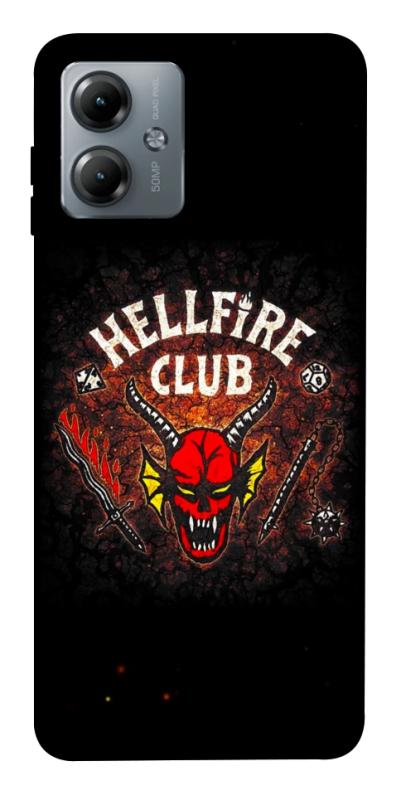Чехол itsPrint Hellfire club для Motorola Moto G14, хоррор, купить оптом с доставкой