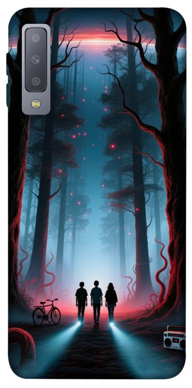 Чехол itsPrint Kids in the forest для Samsung A750 Galaxy A7 (2018), хоррор, купить оптом с доставкой