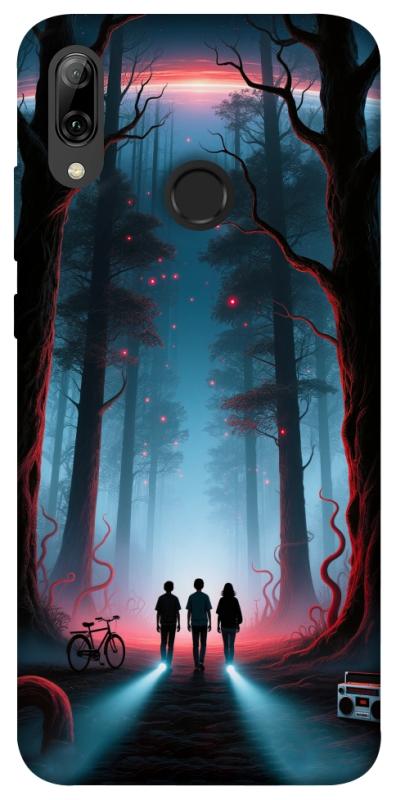 Чехол itsPrint Kids in the forest для Huawei P Smart (2019), хоррор, купить оптом с доставкой
