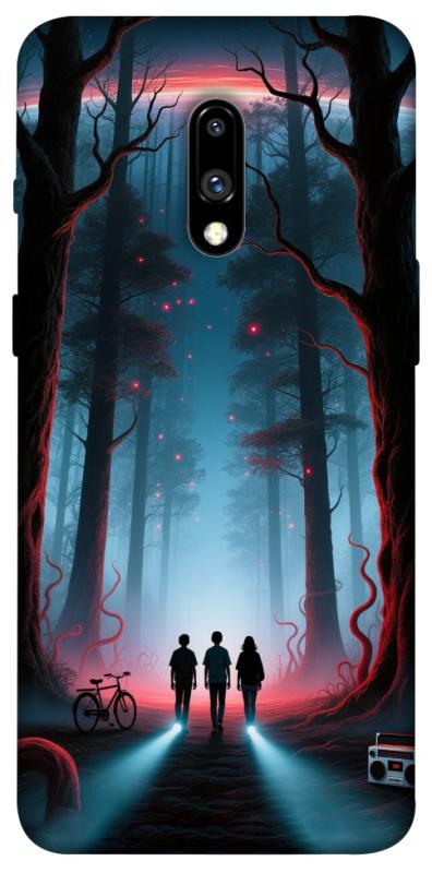 Чехол itsPrint Kids in the forest для OnePlus 7, хоррор, купить оптом с доставкой