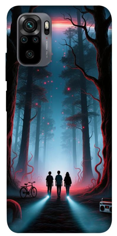 Чехол itsPrint Kids in the forest для Xiaomi Redmi Note 10 / Note 10s, хоррор, купить оптом с доставкой