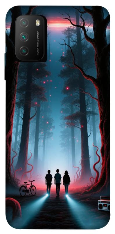 Чехол itsPrint Kids in the forest для Xiaomi Poco M3, хоррор, купить оптом с доставкой