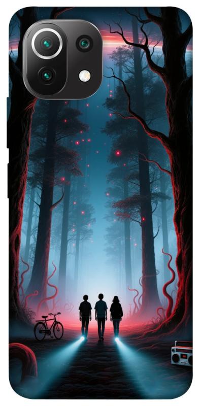 Чехол itsPrint Kids in the forest для Xiaomi Mi 11 Lite, хоррор, купить оптом с доставкой
