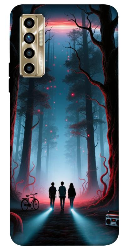 Чехол itsPrint Kids in the forest для TECNO Camon 17P, хоррор, купить оптом с доставкой