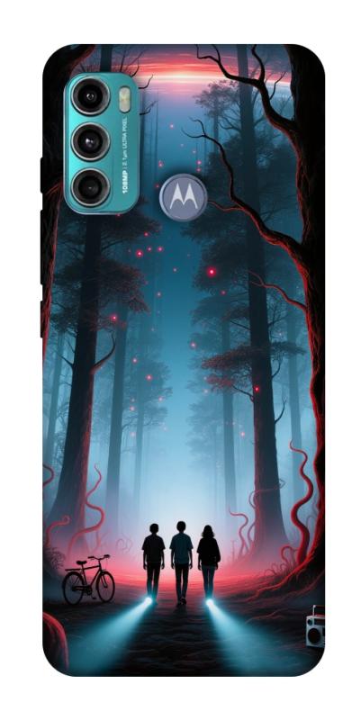 Чохол itsPrint Kids in the forest для Motorola Moto G60, хоррор, купити оптом з доставкою