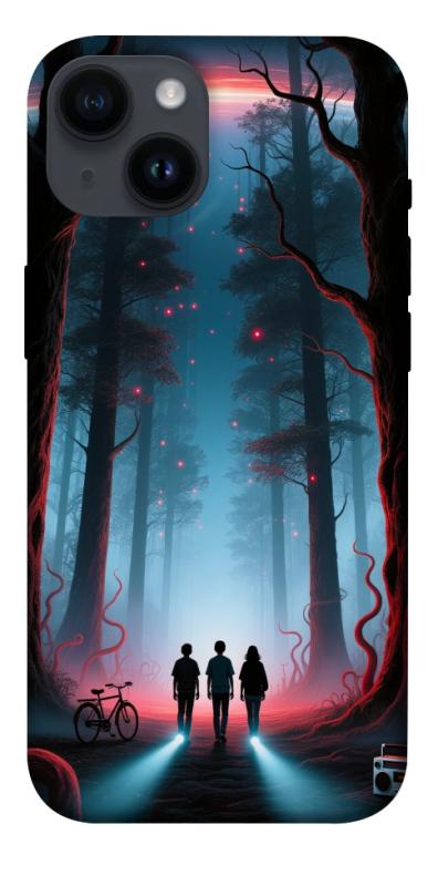 Чехол itsPrint Kids in the forest для Apple iPhone 14 (6.1"), хоррор, купить оптом с доставкой