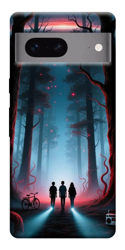 Чехол itsPrint Kids in the forest для Google Pixel 7, хоррор, купить оптом с доставкой