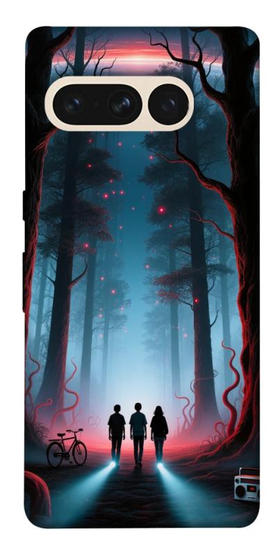 Чехол itsPrint Kids in the forest для Google Pixel 7 Pro, хоррор, купить оптом с доставкой